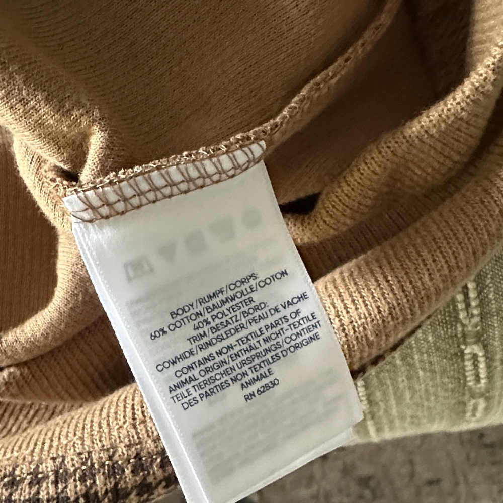 Lands' End Brown Zip Up Sweater - Picture 3 of 5
